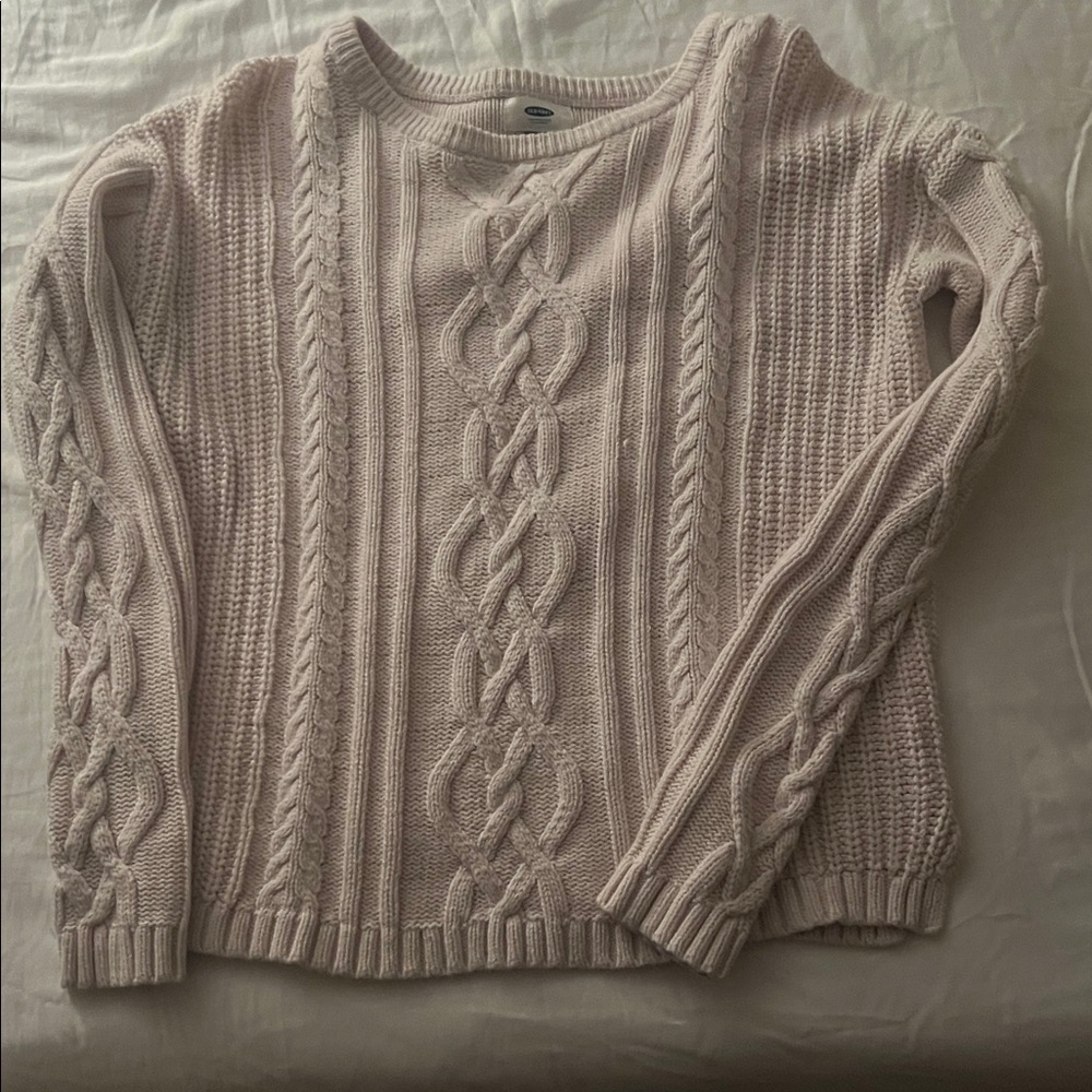 Old Navy Cable Knit Sweater - Light Pink